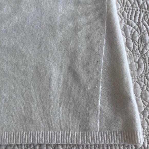 Forte white sleeveless cashmere shell/sweater - Picture 3 of 6